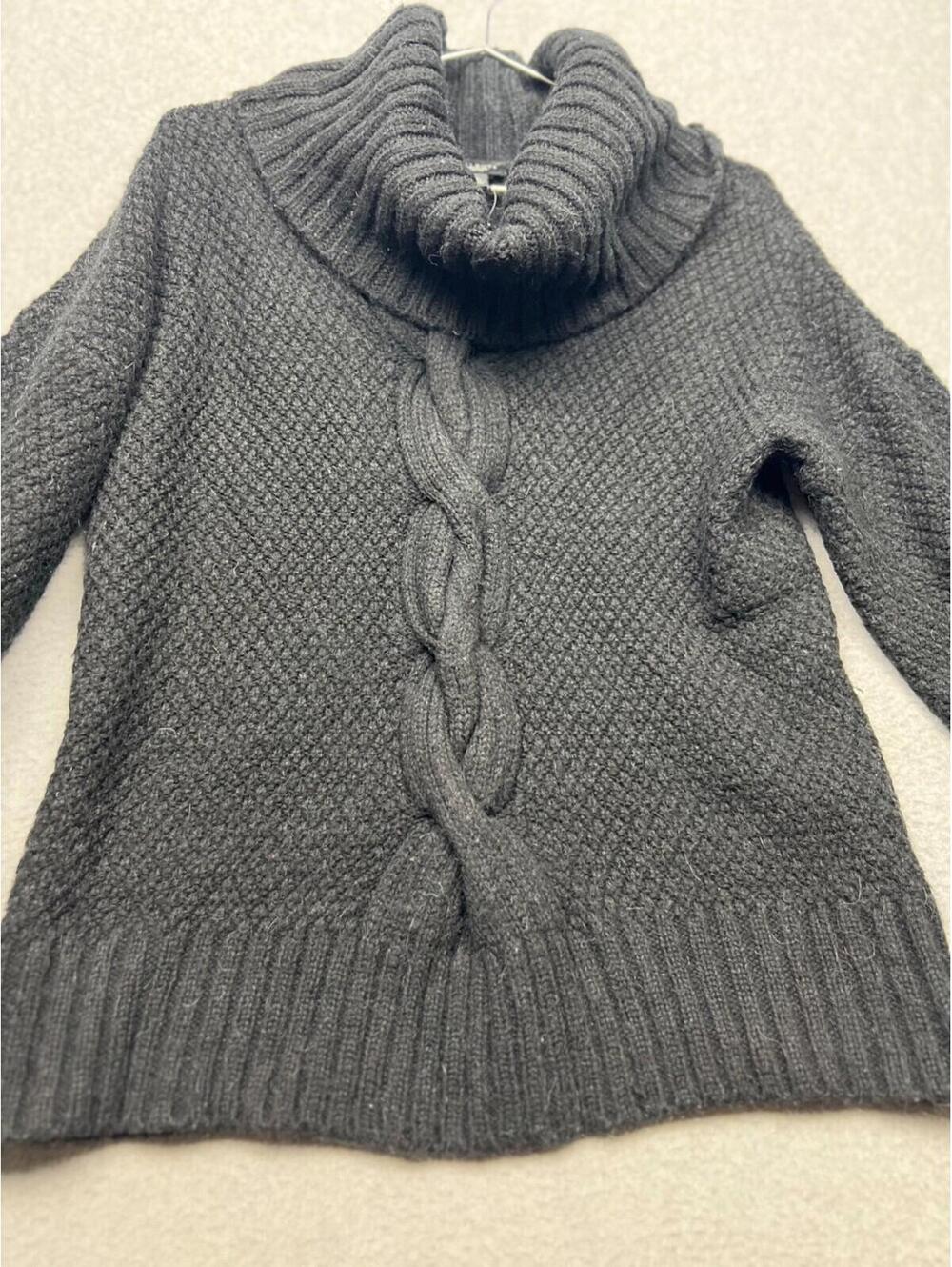 Talbots Chunky Thick Knit Sweater Ribbed Cable Turtleneck Wool Alpaca Petites S - Picture 6 of 11